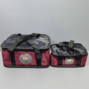 外贸原单大容量牛津布防水保温便当包拉链午餐带饭包手拎包 2个装