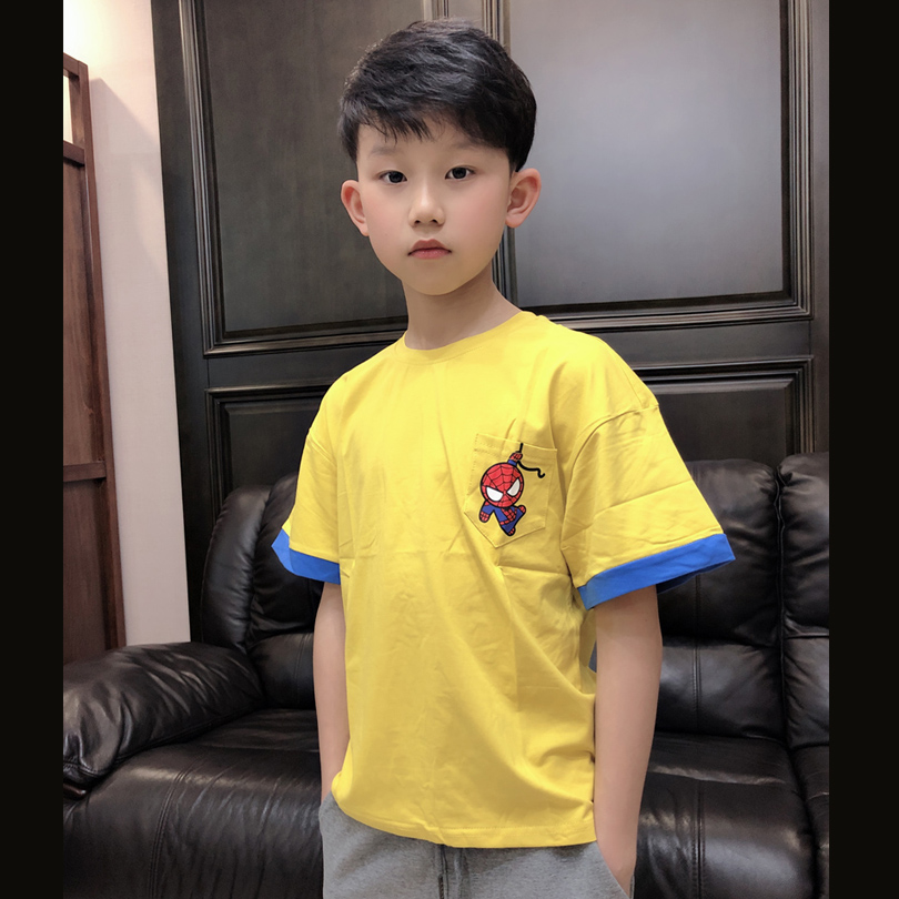 纯棉儿童个性卡通韩风短袖T恤