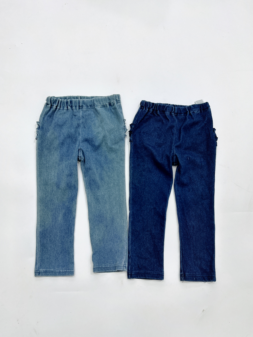 高性价比女童中小童弹力牛仔裤