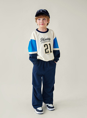 26新款韩国童装春秋纯棉品质两件套装针织柔软长裤套装120-160 G2