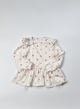 日单P女童纯棉春款儿童女童淑女风长袖上衣裙80-130 K5