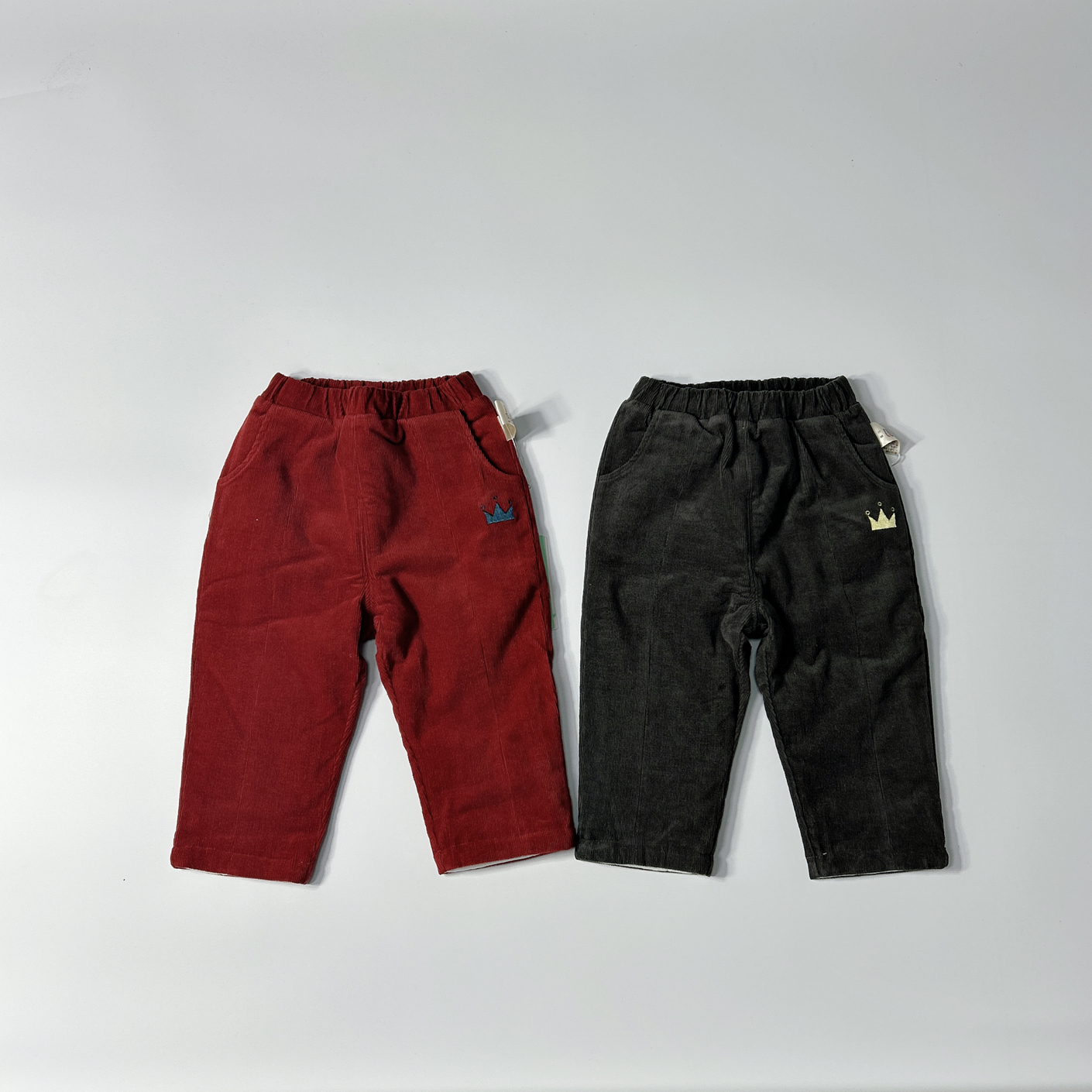 秋冬加厚刺绣印花长裤棉裤