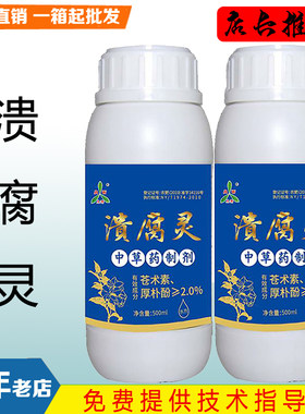 溃腐灵果树柑橘猕猴桃苹果轮纹干腐樱桃桃树流胶腐烂叶面肥清园