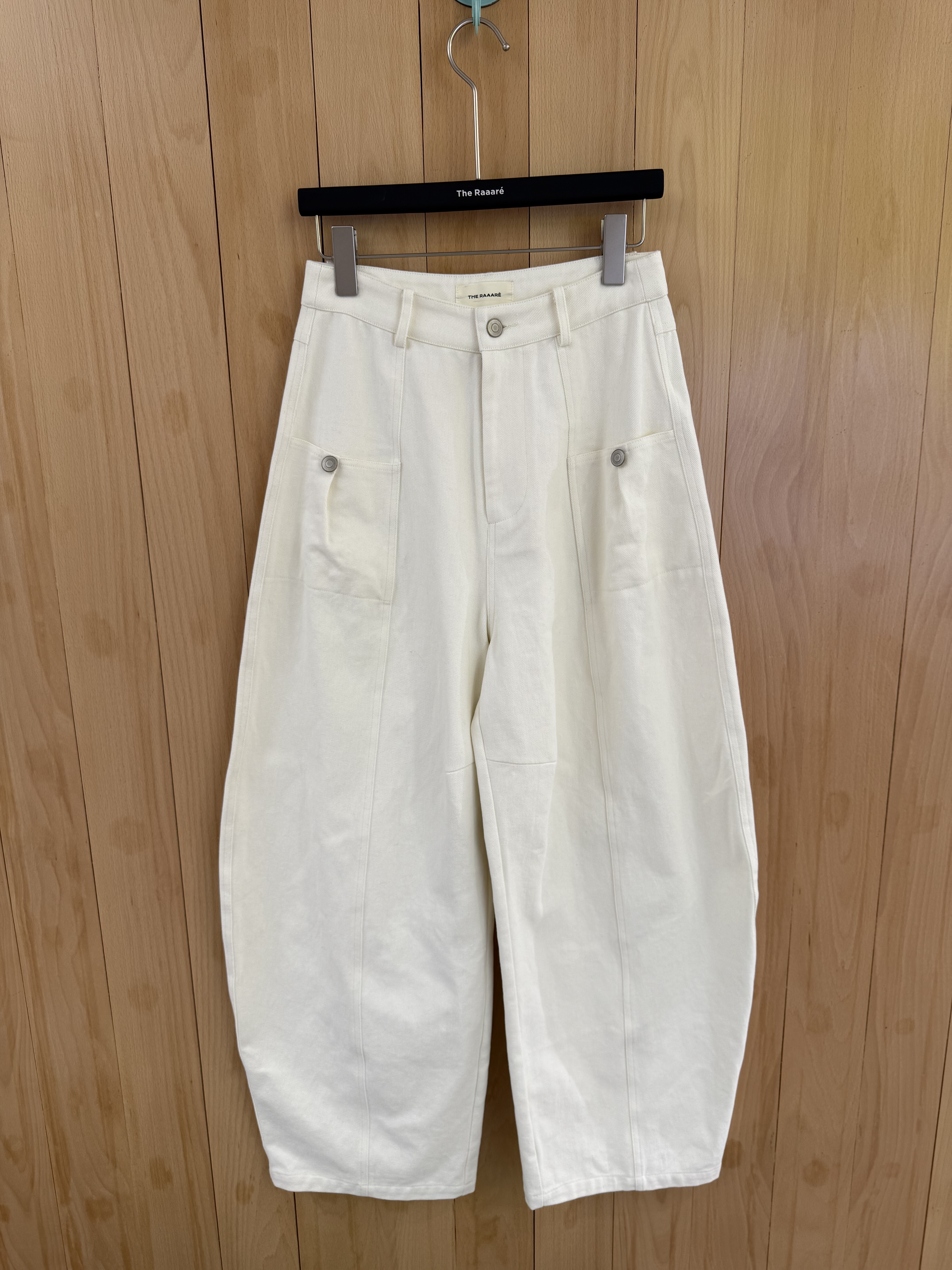 早秋THE RAAARÉ正确版买手店老钱风弯刀裤显瘦腿长甜酷 牛仔裤入