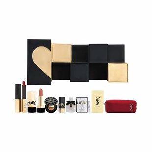 黑气垫粉气垫1966口红小金条礼盒套装香水