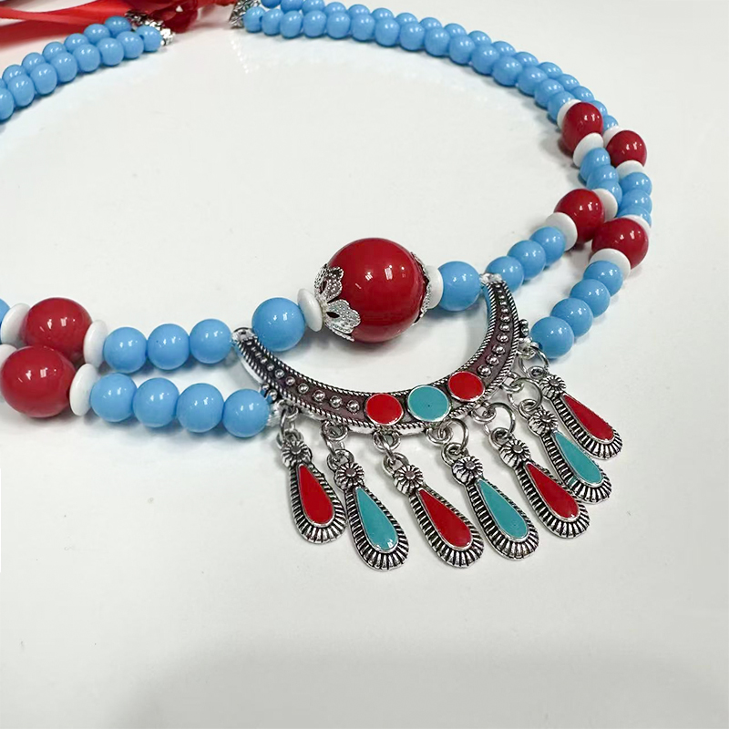 蒙古族流苏头饰民族风藏族异域可调节发饰舞蹈演出蒙古袍发饰头带