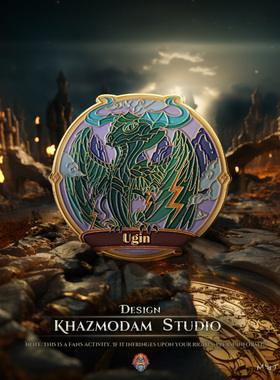 卡兹莫丹万智牌MTG卡套胸针徽章灵龙乌金MTGA卡通饰品男士桌游卡