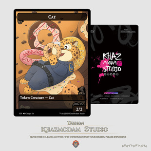 万智牌MTG猫&豹警官疯狂动物城平闪卡代卡代牌套装卡牌游戏周边