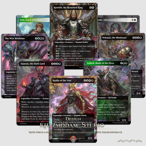 万智牌MTG自制EDH指挥官平闪卡