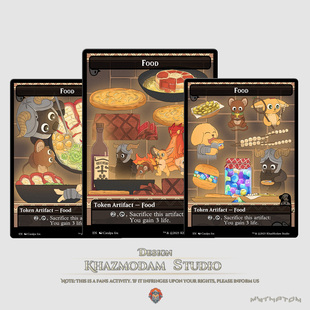 万智牌MTG迷宫饭主题食物Token闪卡代卡代牌套装收藏卡牌游戏周边