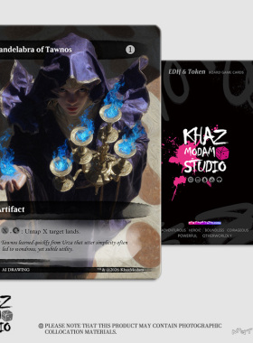 万智牌Token莫奈画风达硌士的烛台(Candelabra of Tawnos)牌现货