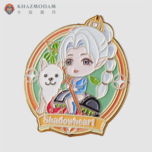 DND博德之门系列影心徽章金属别针吧唧胸针跑团游戏创意礼品周边