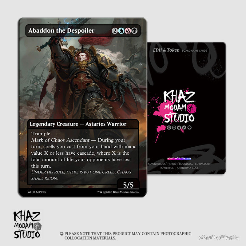 万智牌MTG掠夺者阿巴顿(Abaddon the Despoiler)指挥官代卡现货图片