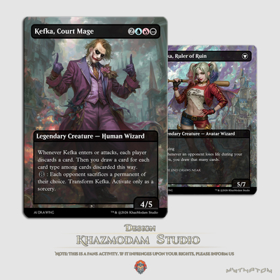 万智牌MTG宫廷魔法师/毁灭主宰凯夫卡(Kefka, Court Mage)指挥官