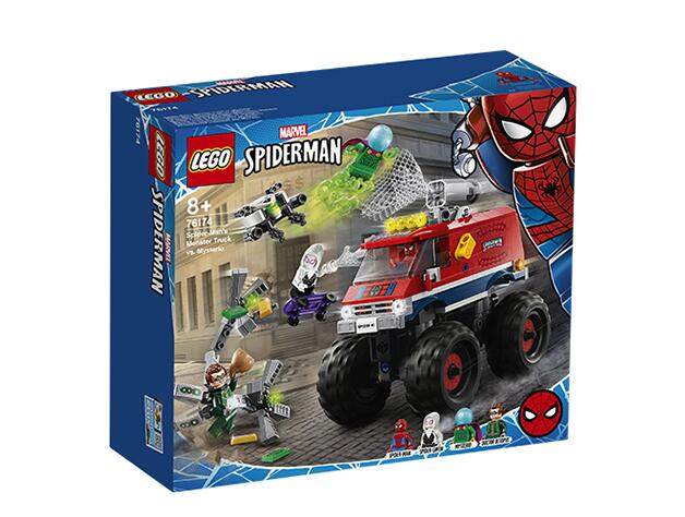 乐高lego 76174漫威超英蜘蛛侠怪兽大脚车对决神秘客玩具积木拼接