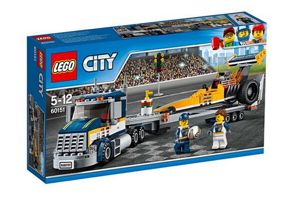乐高lego 城市系列city60151 高速塞车拖挂车2017款智力玩具积木
