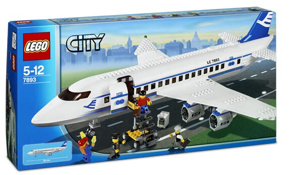 乐高LEGO 城市系列 7893 大客机场景 经典积木儿童智力玩具收藏
