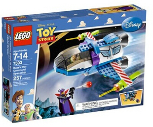 乐高LEGO 玩具总动员7593巴斯光年的宇宙飞船儿童智力玩具拼接