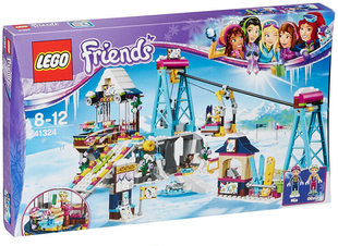 乐高LEGO 41324积木玩具女孩好朋友滑雪度假村缆车益智2017款智力