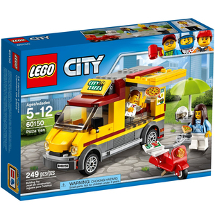 乐高LEGO 60150城市系列益智儿童玩具 比萨餐车2017款智力脑力