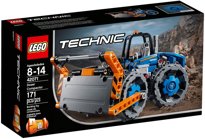 乐高lego 42071科技机械组 推土机压路机 玩具拼装2018款智力