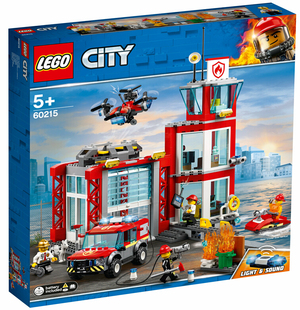 款乐高LEGO 城市组CITY系列 60215 城市消防局2019款儿童智力玩具