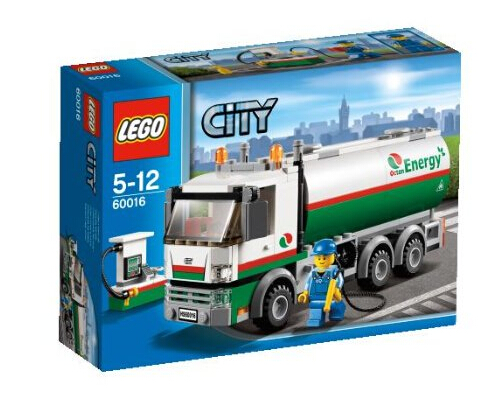 乐高城市系列油罐车拼接积木玩具