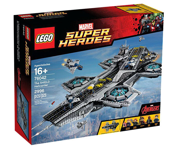 lego乐高 76042复仇者联盟神盾局航母儿童智力拼接玩具收藏