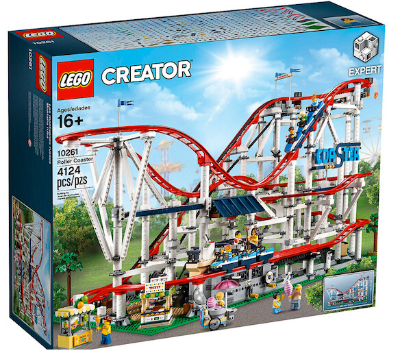 乐高lego 10261创意系列积木玩具 游乐场过山车2018款智力儿童