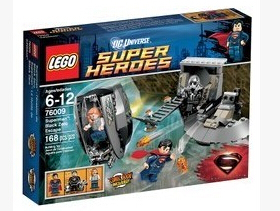 乐高LEGO 76009超级英雄超人钢铁之躯黑零逃生儿童智力玩具拼接