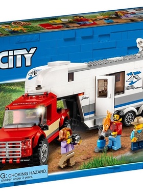 乐高LEGO 60182 城市系列 卡车和拖车拼装积木玩具2018款智力儿童