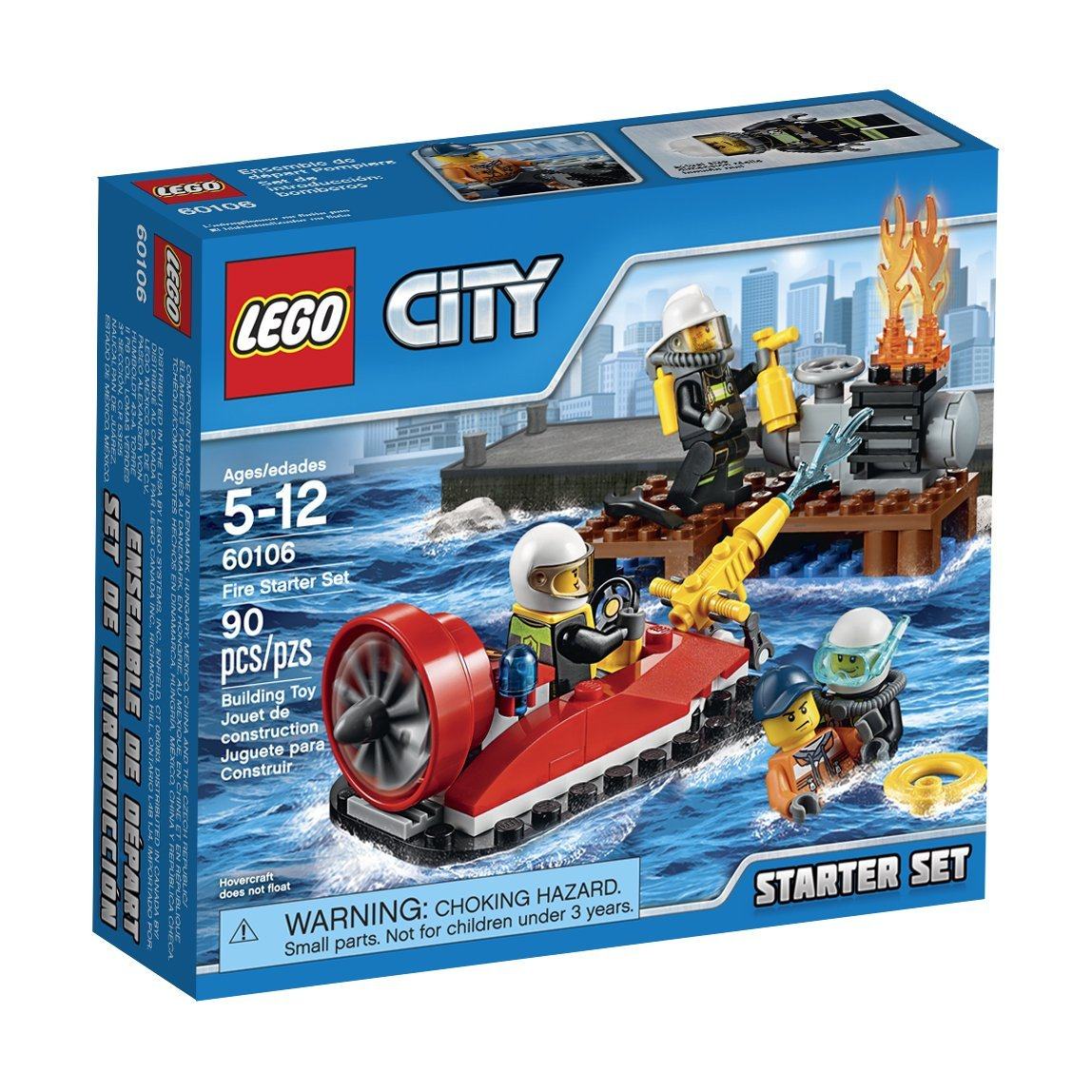 乐高lego 城市系列60106消防入门套装 city 2016款 儿童智力玩具