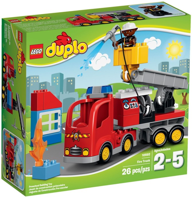 乐高LEGO 10592 得宝系列 Duplo 消防车 拼装积木儿童玩具绝版