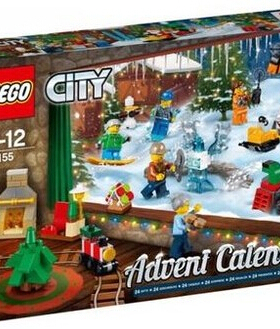 乐高LEGO 城市系列 60155圣诞节倒数日历儿童玩具2017款智力