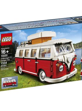 乐高LEGO 10220创意系列大众T1露营车益智积木玩具儿童智力2016款