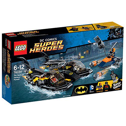 乐高LEGO 76034超级英雄系列蝙蝠侠快艇大战丧钟2015款儿童拼接
