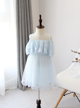 夏款 韩国童装公主纱纱裙女童连衣裙礼服蓬蓬裙 31219