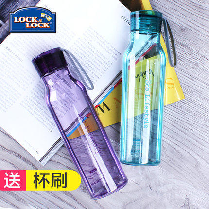 乐扣乐扣水杯 塑料水杯随手杯韩国创意防漏便携运动水壶学生杯子