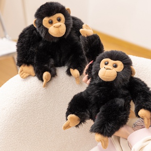 可爱动物园纪念品黑猩猩毛绒公仔长臂猴玩具情侣礼物猴子玩偶娃娃
