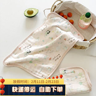 新生婴儿拍嗝巾纱布长方形纱布巾拍嗝垫肩巾竹棉超软云片枕