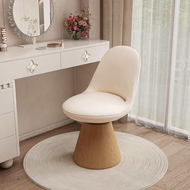 奶油风化妆凳女生卧室可旋转梳妆凳2026新款轻奢高级感化妆台椅子,住宅家具,梳妆凳,淘宝优惠券,粉丝福利购,淘宝优惠卷