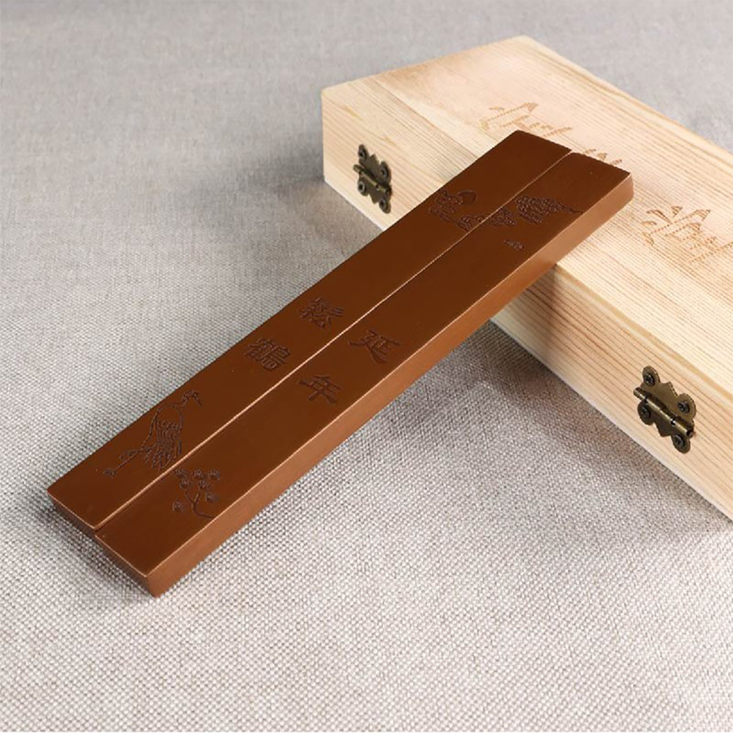 紫铜镇尺镇纸压宣纸专用简约雕刻文房礼品书房摆件书法用品定制