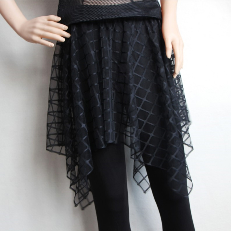 大码女装春秋季新款时尚网格不规则打底裤裙一体假两件,女装/女士精品,大码裤装,淘宝优惠券,粉丝福利购,淘宝优惠卷