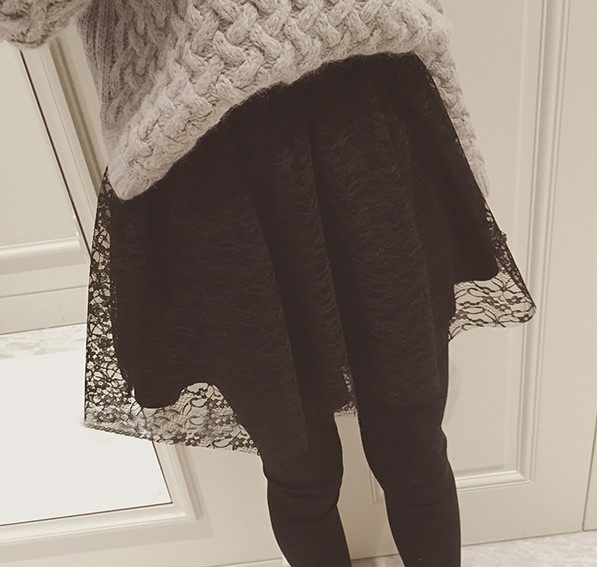 大码秋冬胖mm加绒加厚高腰包臀长裤修身显瘦蕾丝假两件底裤裙,女装/女士精品,大码裤装,淘宝优惠券,粉丝福利购,淘宝优惠卷