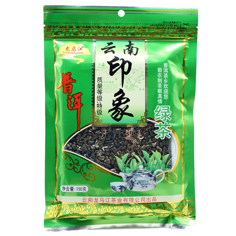 云南龙马江云南印象150g烘青绿茶