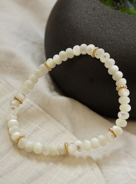 【星贝谣】天然贝壳石手链简约