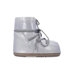 代购 BOOT女士雪地靴防水保暖轻便防滑银色亮片系带设计 MOON