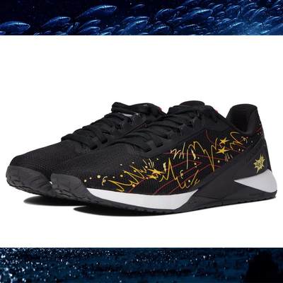 锐步 Reebok NANO X1 x Looney Tunes联名款黑金缓震耐磨训练鞋