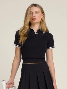 Essex Polo女子针织透气弹性网球服PO Wilson威尔胜Shrunken 代购