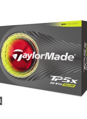 代购Taylormade高尔夫球中弹道多旋性能高精度软触感黄色5层结构
